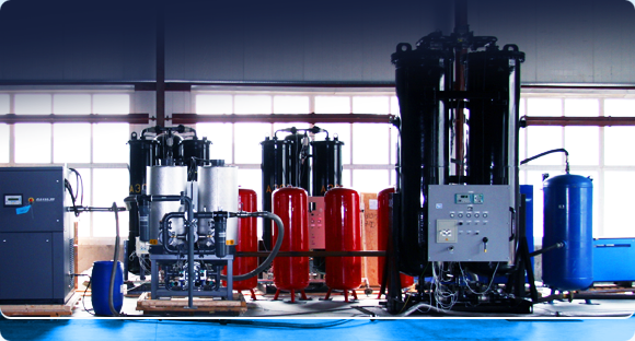 Air separating plants based on pressure swing adsorption
